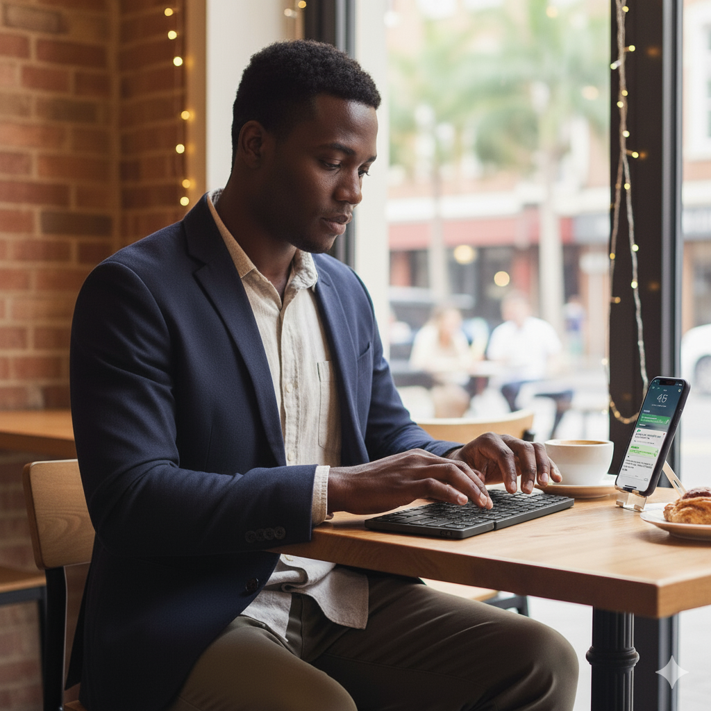 Portable Trifold Keyboard